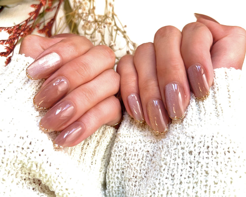 マグネットネイル ゴールドライン ネイルチップ（つけ爪） nail shop