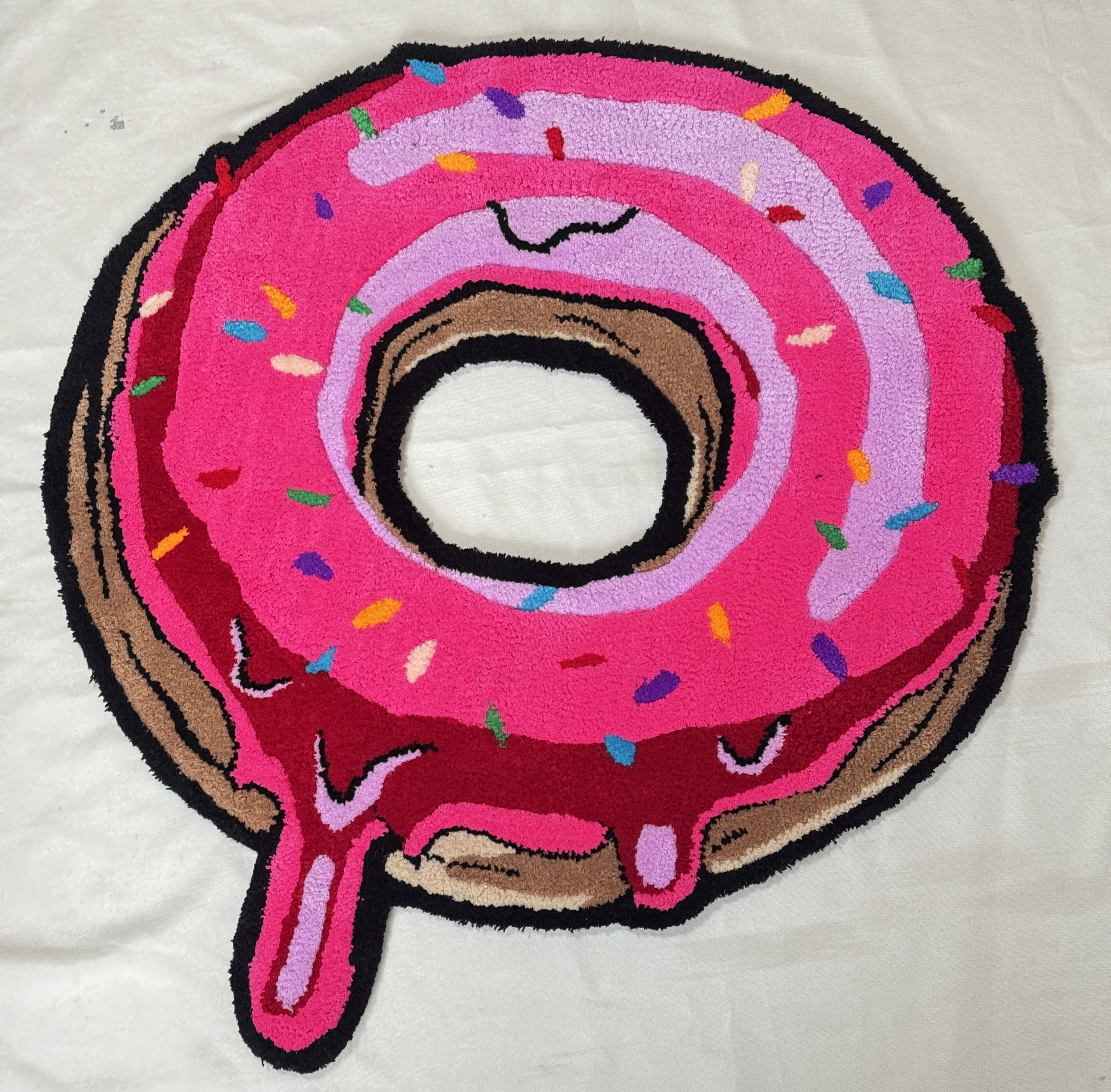 ドーナツ　ラグ　タフティング　ウォールアート　フロアマット