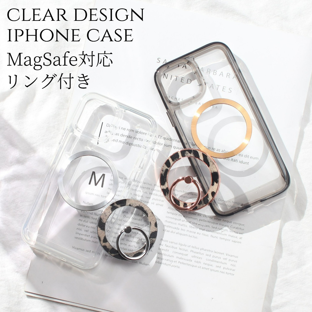 iPhoneSE3 ケース クリア リング付き SE2 8 7 スタンド ヒョウ柄 キラキラ おしゃれ アニマル お揃い