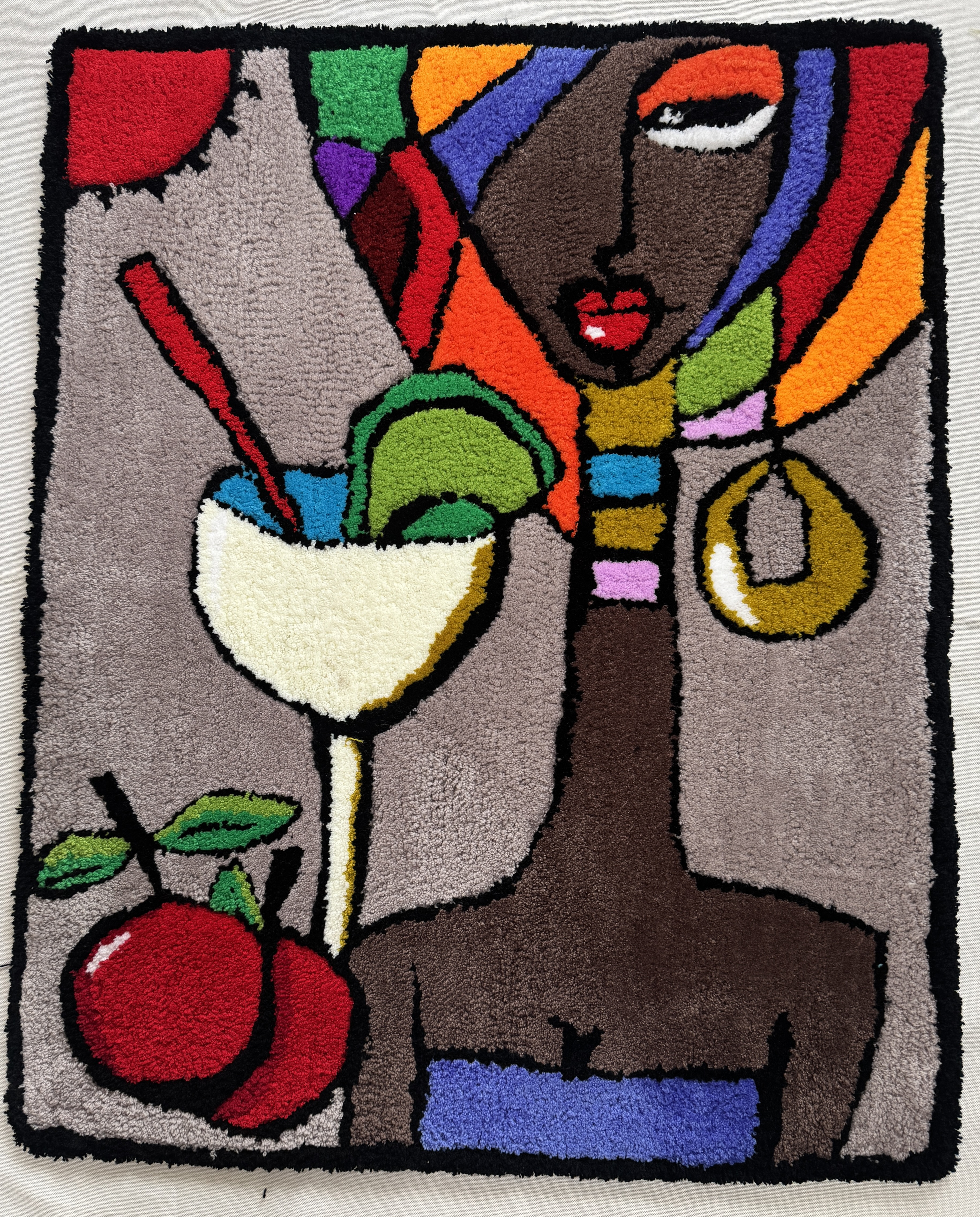 アフリカ女タペストリー