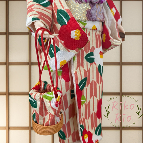 ブライス着物 浴衣☆椿柄浴衣セット【椿】 楽天市場】浴衣単品「 椿オーバジーン 」公式 ふりふ オリジナル