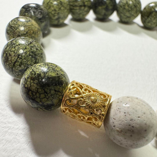 なお★希少★北投石ブレスレット★未使用品 北投石ブレスレット 10mm(台湾): 『岩座(いわくら)』公式通販