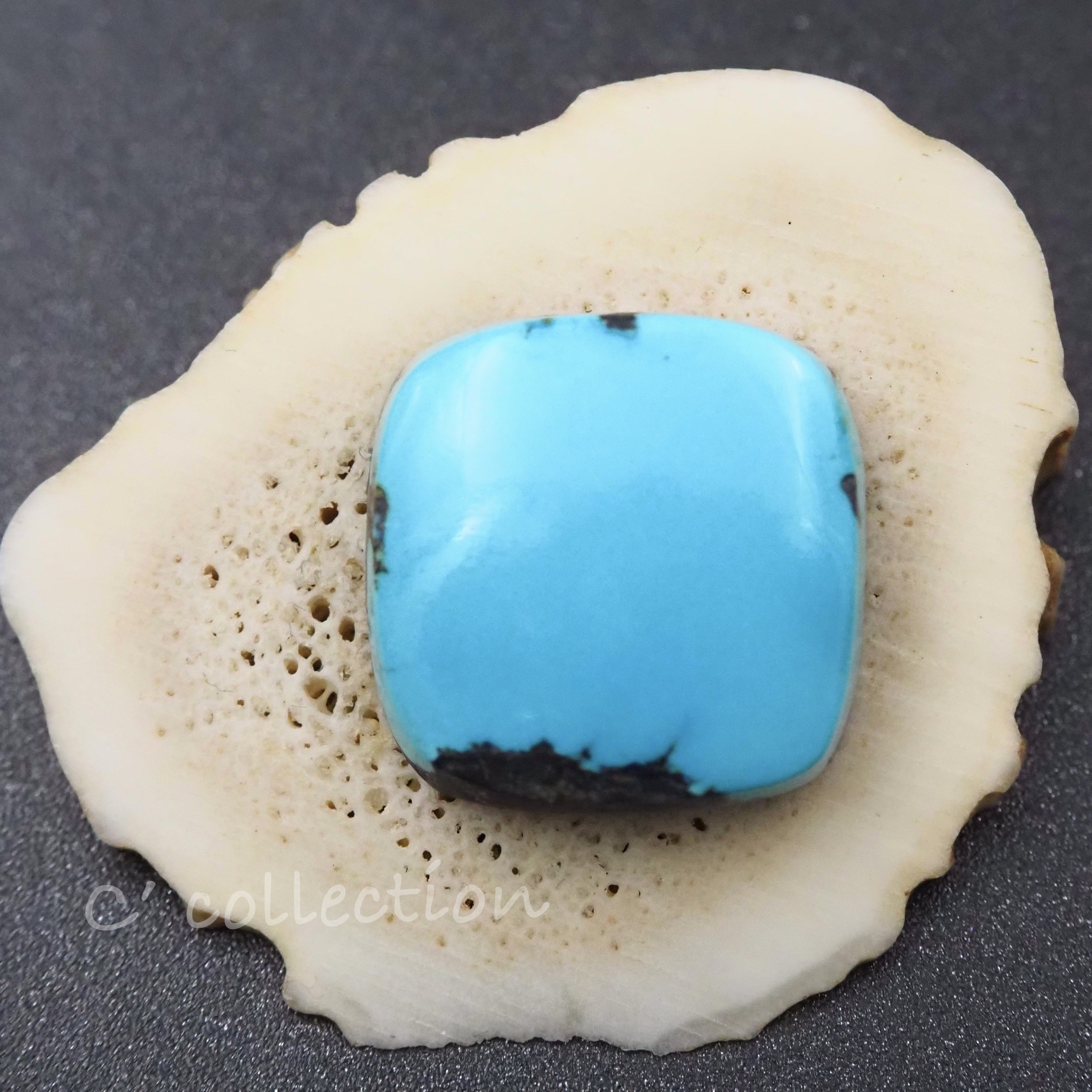 13ct Royston Turquoise ロイストン ターコイズ R-63 ルース 天然石 ハンドメイド材料