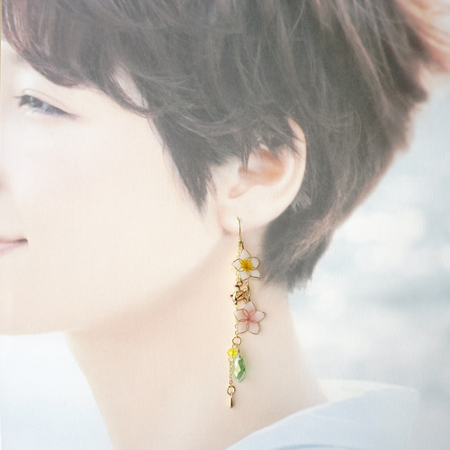 南国の涼風(プルメリア) ピアス&イヤリング ピアス（フック・チェーン