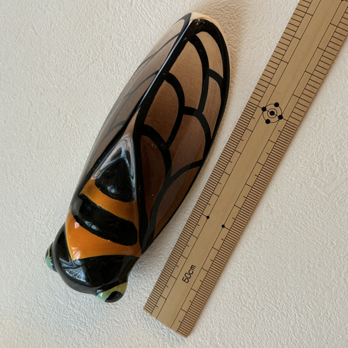 フランス ブロカント プロヴァンス陶器 セミの壁掛け 花瓶 オブジェ