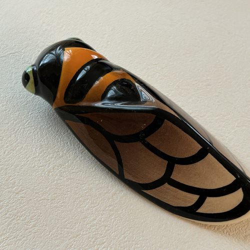 フランス ブロカント プロヴァンス陶器 セミの壁掛け 花瓶 オブジェ