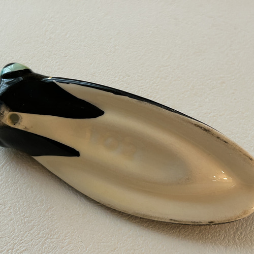 フランス ブロカント プロヴァンス陶器 セミの壁掛け 花瓶 オブジェ