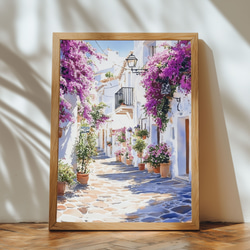 日本画 風景画 ミニフレーム「彩の舞」岩絵具 印象派 絵画 Kenro Art