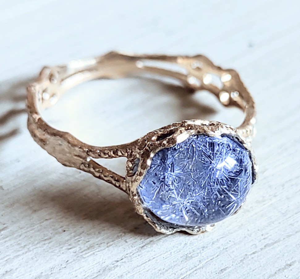 ﾃﾞｭﾓﾙﾁｪﾗｲﾄinｸｵｰﾂ＊K10 lace ring