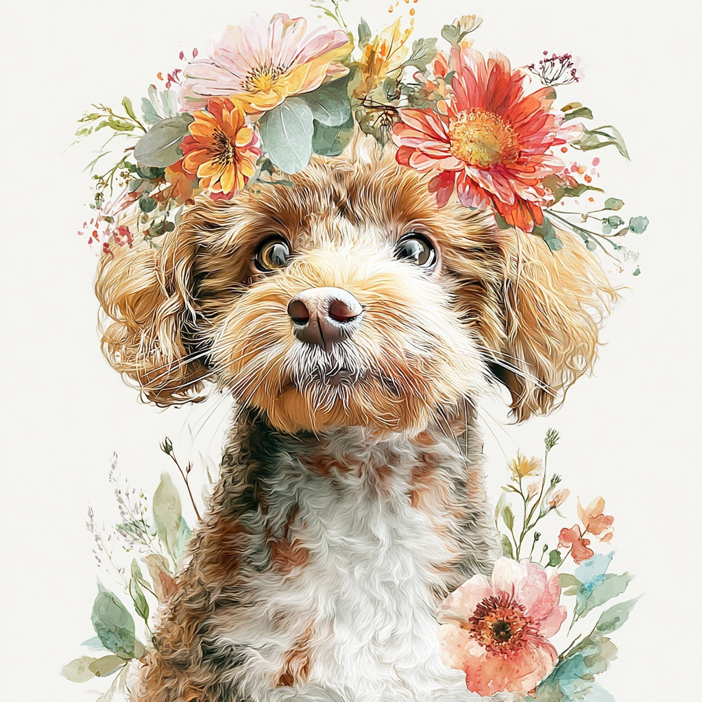 ペット似顔絵 キャンバスアート うちの子イラスト オーダーメイド 犬 猫 ギフト