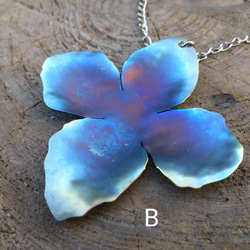 ☆新作　チタンネックレス「氷華」 4枚目の画像