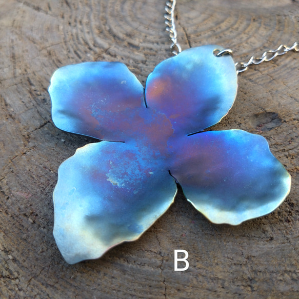 ☆新作　チタンネックレス「氷華」 4枚目の画像