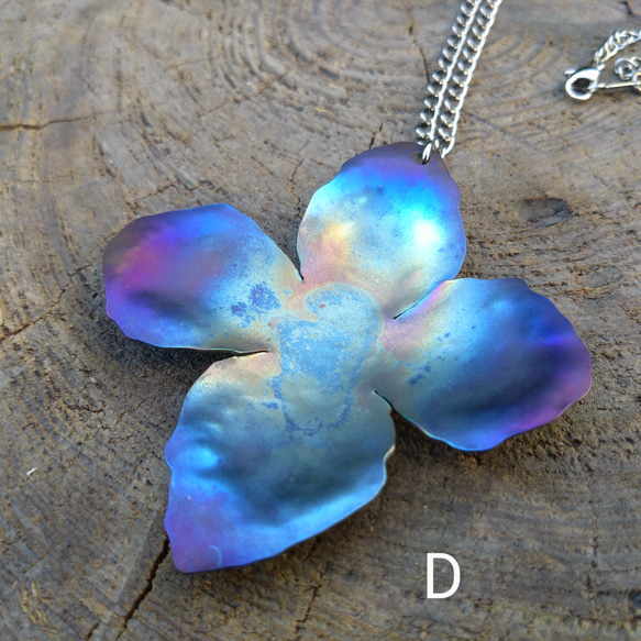 ☆新作　チタンネックレス「氷華」 6枚目の画像