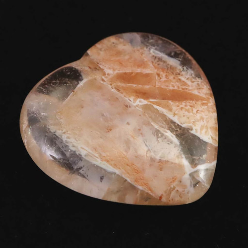 H&E社 ピンクファイアアゼツライト 25mmハート 6.0g #40266 天然石