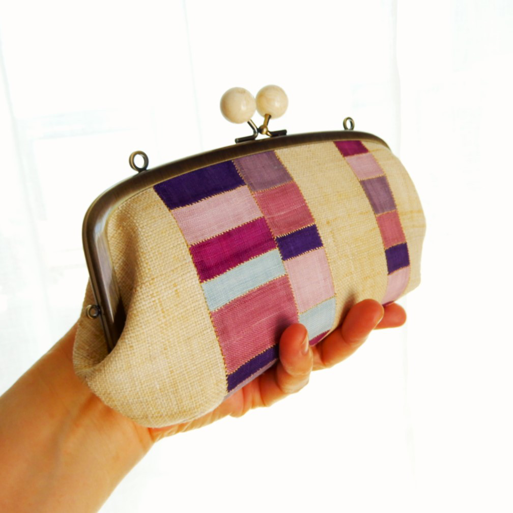 韓国手芸・ポジャギの長財布／お財布ポシェット/お財布ショルダー