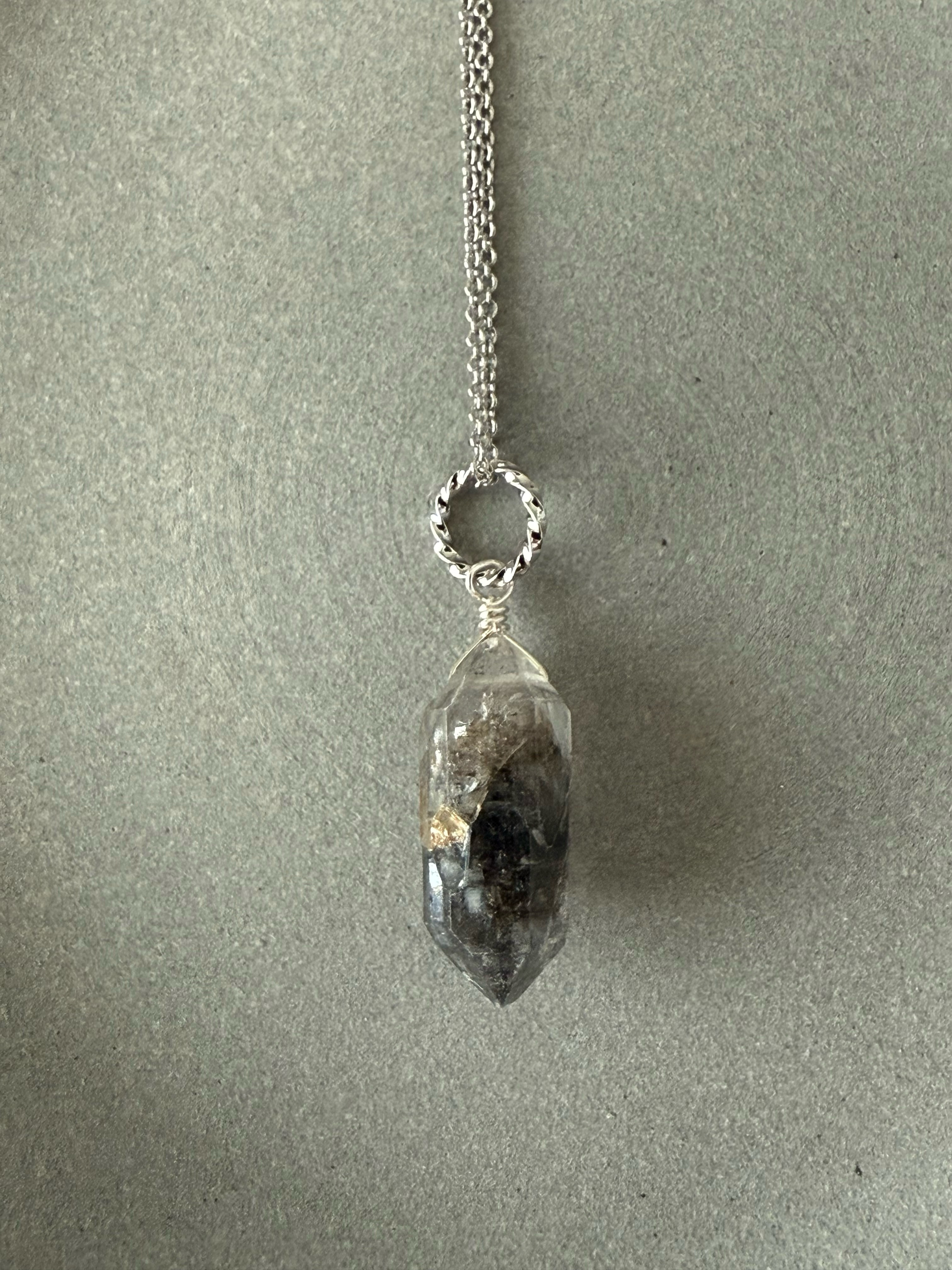 大粒のダブルポイント水晶♚ペンダントトップ