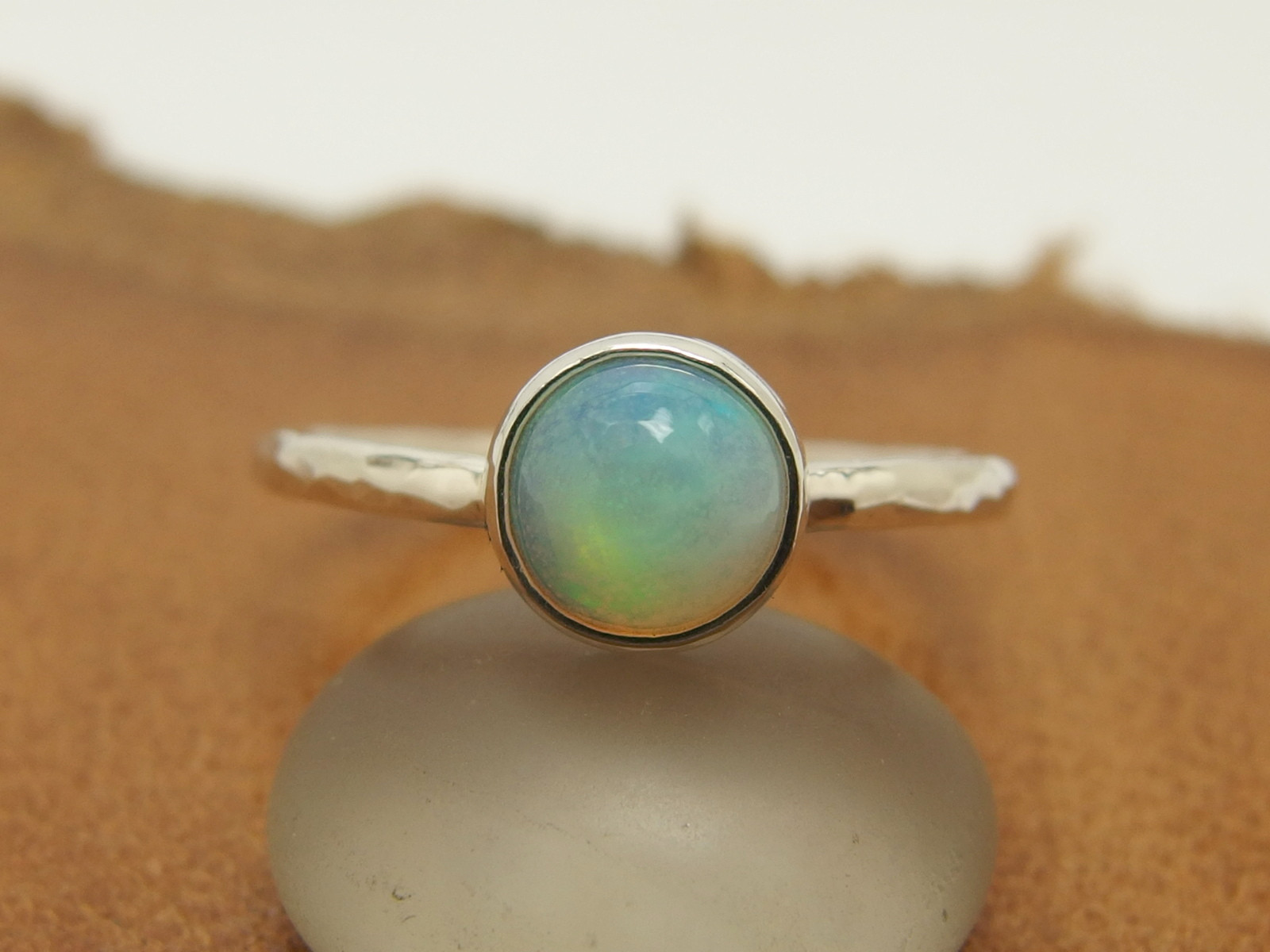 オパールリング14号　【silver】天然石