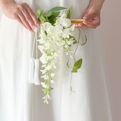 ブーケ　和装　アーティシャルフラワー　造花　前撮り 最 安値ハンドメイド - no.12和装ブーケ 和ブーケ 白無垢