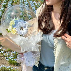 しろ　バルーンブーケ　卒業ブーケ　３月後半着 しろ バルーンブーケ 卒業ブーケ 3月後半着 しろ様専用