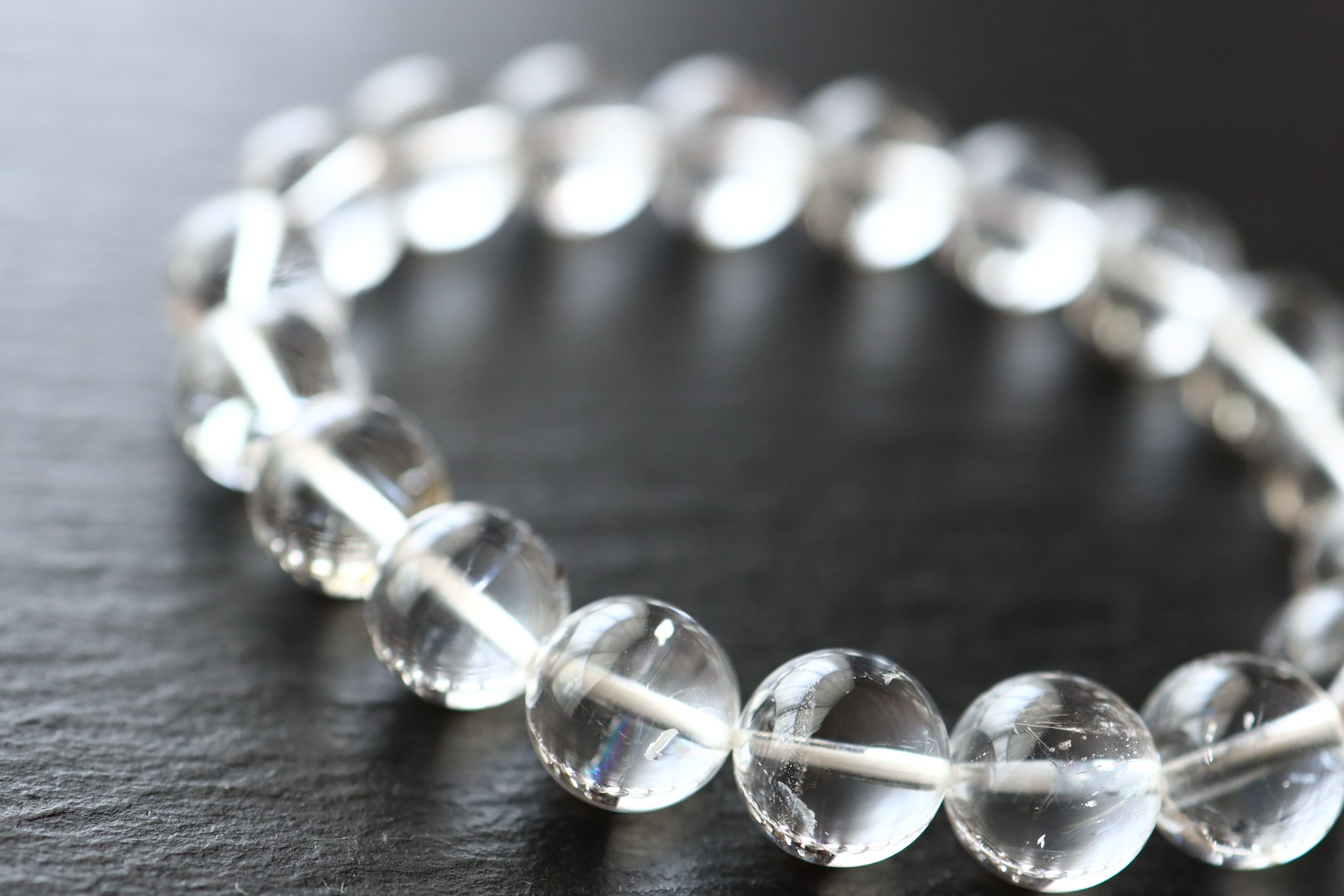 …☆プレミアムブレス☆ダイヤモンドダストクォーツ☆ 細氷（さいひょう）水晶：10ミリ☆天然石ブレスレット☆…