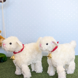 再販【ヤギのぬいぐるみ】雪のような白さ — ベルを携えたドイツ製