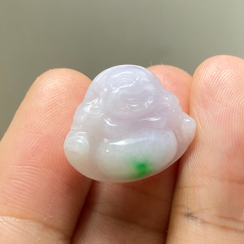 RS11-95 一点物 春彩 糯種 薄ピンクラベンダー 本翡翠 ヒスイ