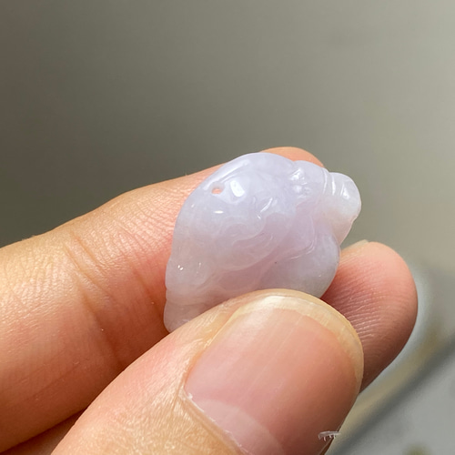 RS11-95 一点物 春彩 糯種 薄ピンクラベンダー 本翡翠 ヒスイ