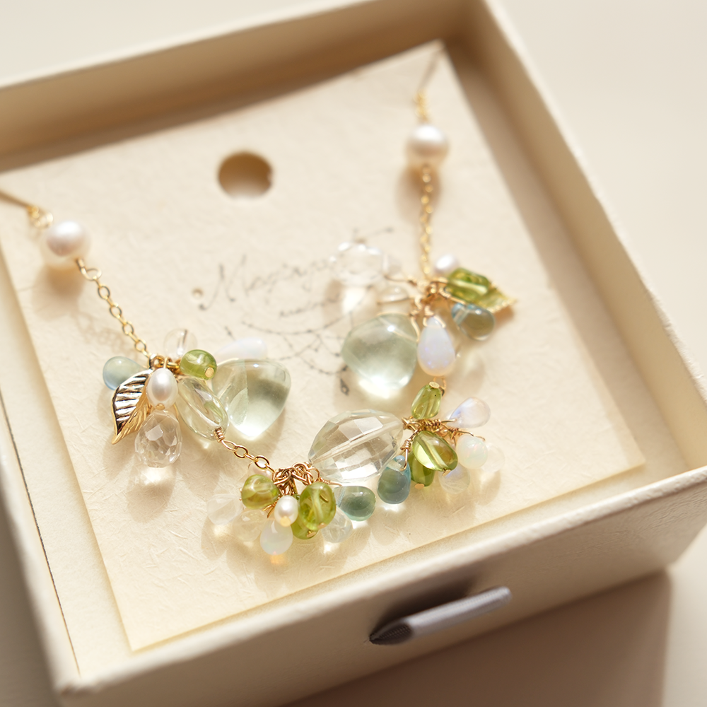 SummerGardenブレスレット・ミックス天然石moyingart夏限定