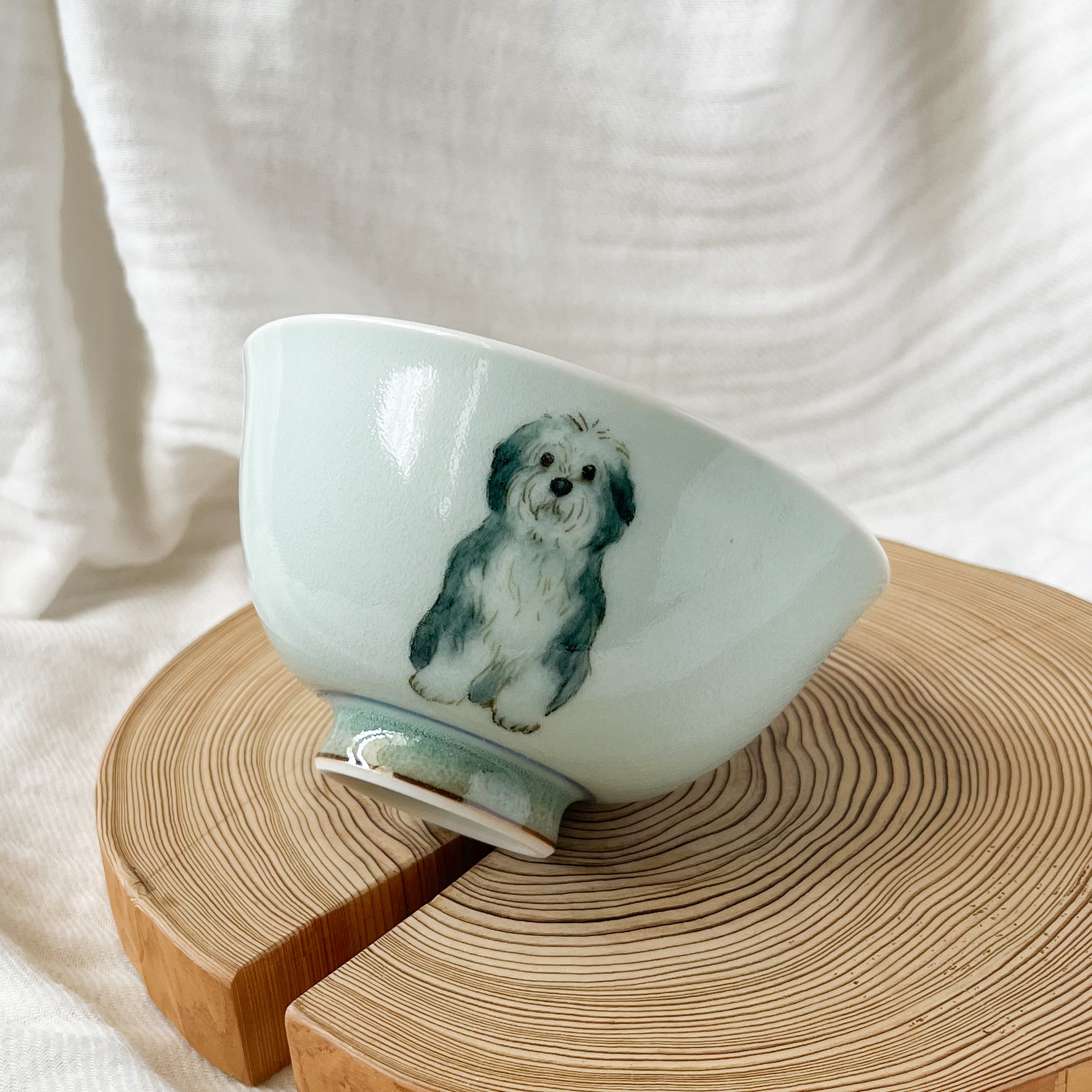 チコロット❤️Mサイズ❤️すべて手描き❤️染付け❤️ご飯茶碗お雑煮やぜんざい❤️小鉢❤️可愛い