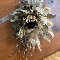 ドライフラワースワッグ ドライフラワーブーケ バンクシア