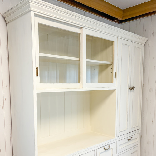 フランスアンティーク調カップボード オーダーメイド食器棚