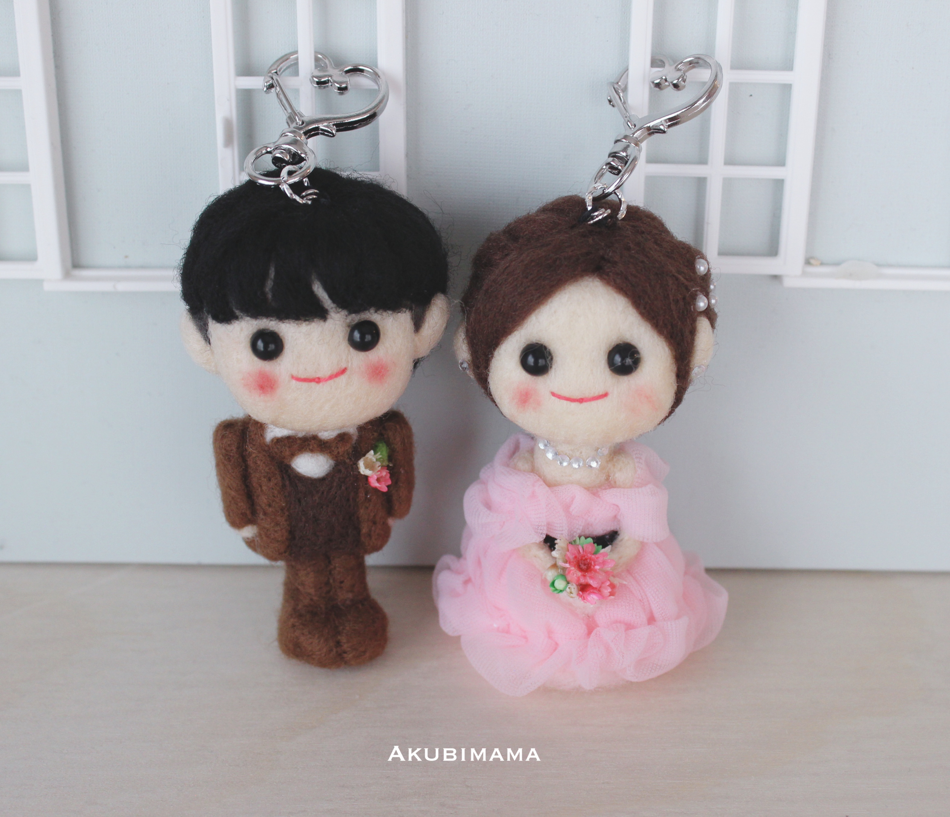 オーダー☆ウェディングドールキーホルダー　結婚式　ウェディング　ウェルカムスペース　結婚祝い