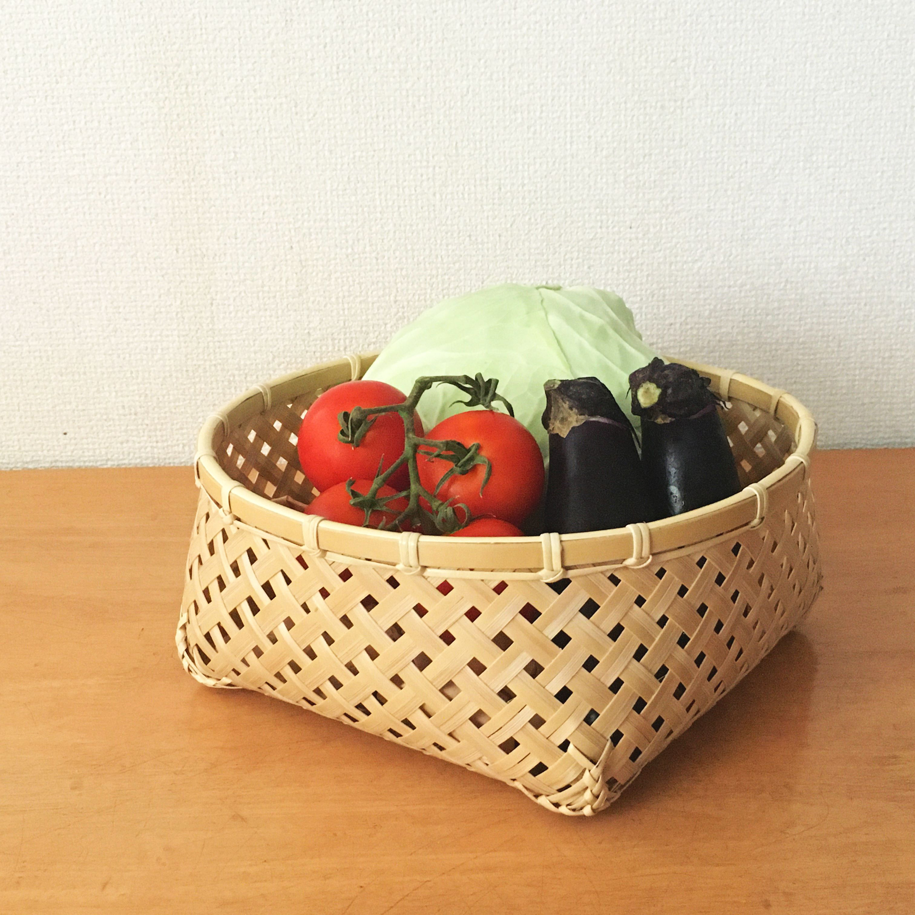 【受注制作】四つ目編みかご　中型