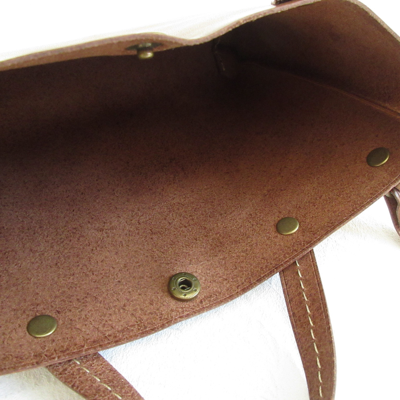 バッグインサコッシュ♪《牛革》スムースレザー・ブラウン・0154