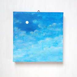 絵画　夜空　ひまり 星と月を背景にした夜空の絵。 | Premium AI生成画像