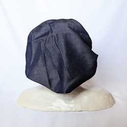 幅広ヘアバンド（デニム・ネイビー） 7枚目の画像