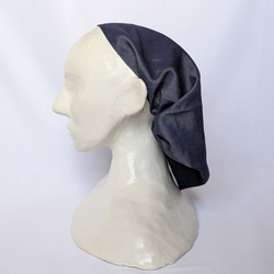 幅広ヘアバンド（デニム・ネイビー） 6枚目の画像