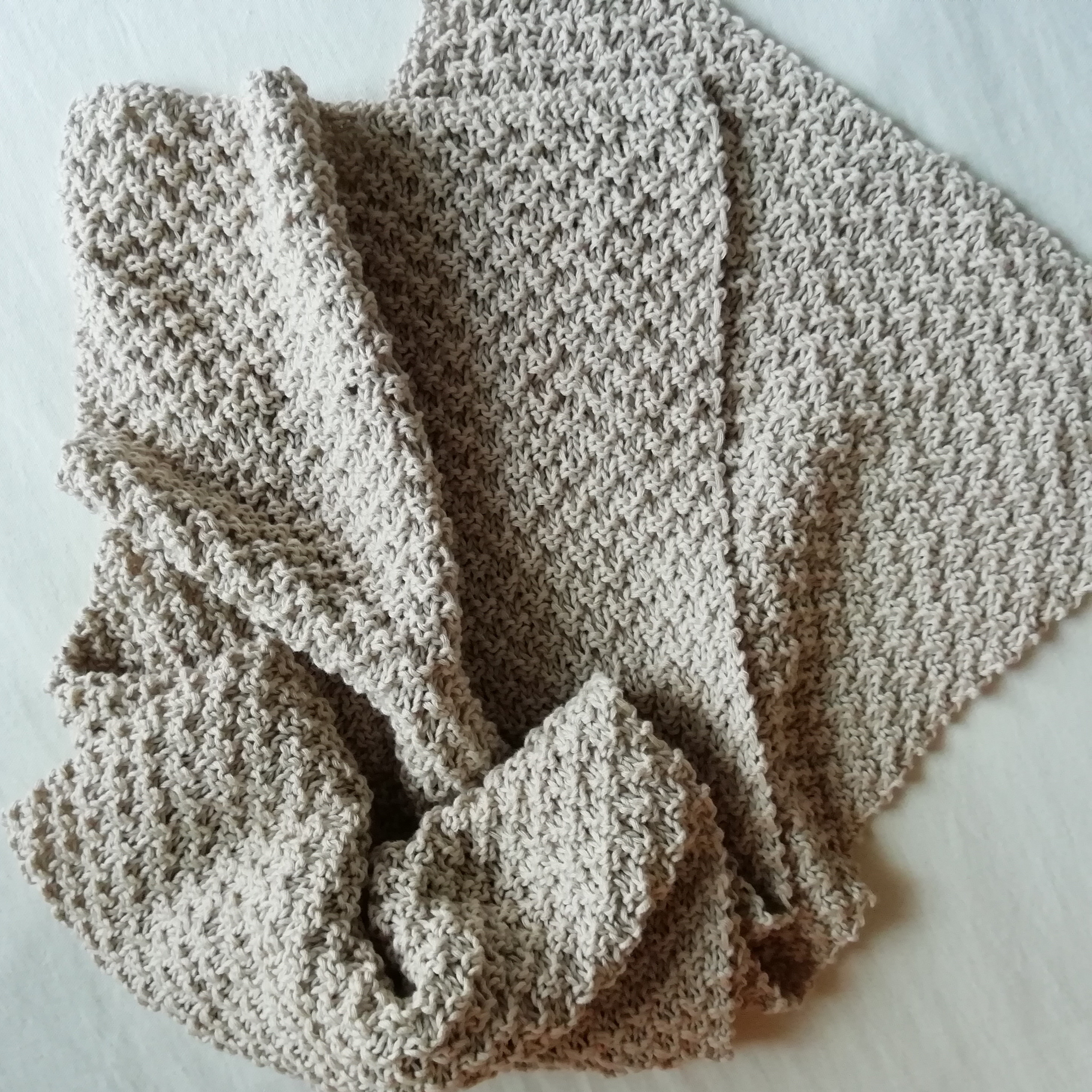 zm01-02 ストール ハンドニット ベージュ コットン 春・夏・秋 敏感肌 ストレスフリー 綿100