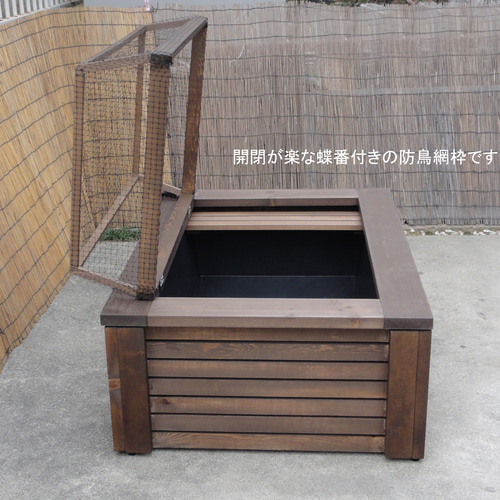 プラ舟80ℓ 手作り木枠専用台セット 超特大80Lタイプ ビオトープ メダカ・金魚 他 飼育セット トロ舟カバー
