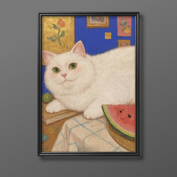 絵画 | イラストポスター 19 ☆ 【ソファーに横たわっている