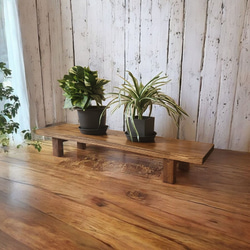 木製(ウォールナット)プランターラック 2段式 木製(ウォールナット)プランターラック 2段式 プランタースタンド 2段