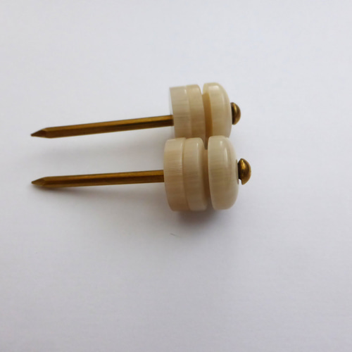 ナンタケットバスケット用 水牛ノブ＆ワッシャー12mm(2) かごバッグ