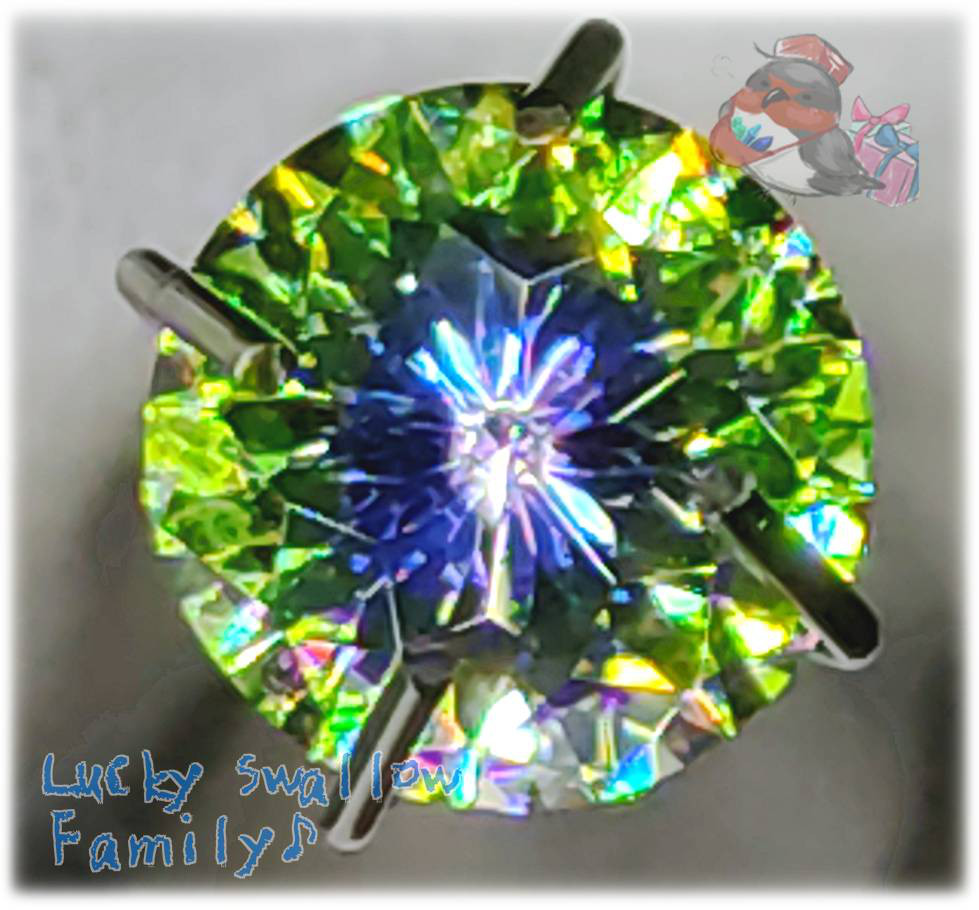 ◆ 1点もの ” 幻想鉱石：お守り石 / プレーン ” 高級品 6 mm ラウンド 人工強化ジルコニア 7048