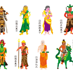 小林牧牛 作　仏像のイラストプレート 仏像の世界｜小林友 置物