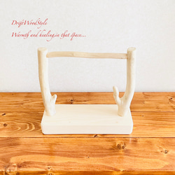 流木インテリア  小～大型インコが止まれる天然流木の小鳥の止まり木 スタンドタイプ インコ オウム 鳥 自然木 N13 6枚目の画像