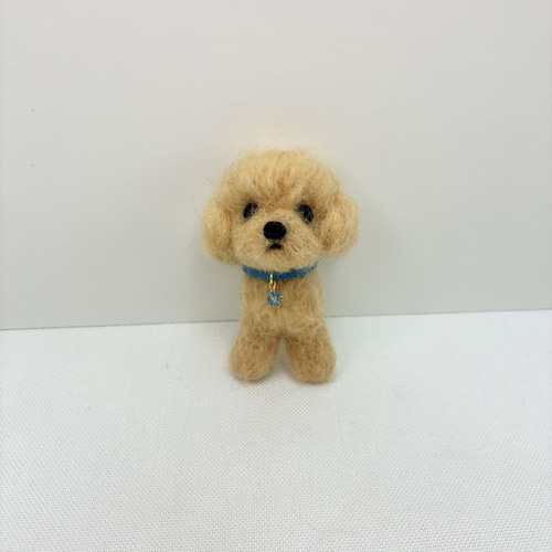 トイプードルブローチ 羊毛フェルトトイプードル トイプードル 羊毛