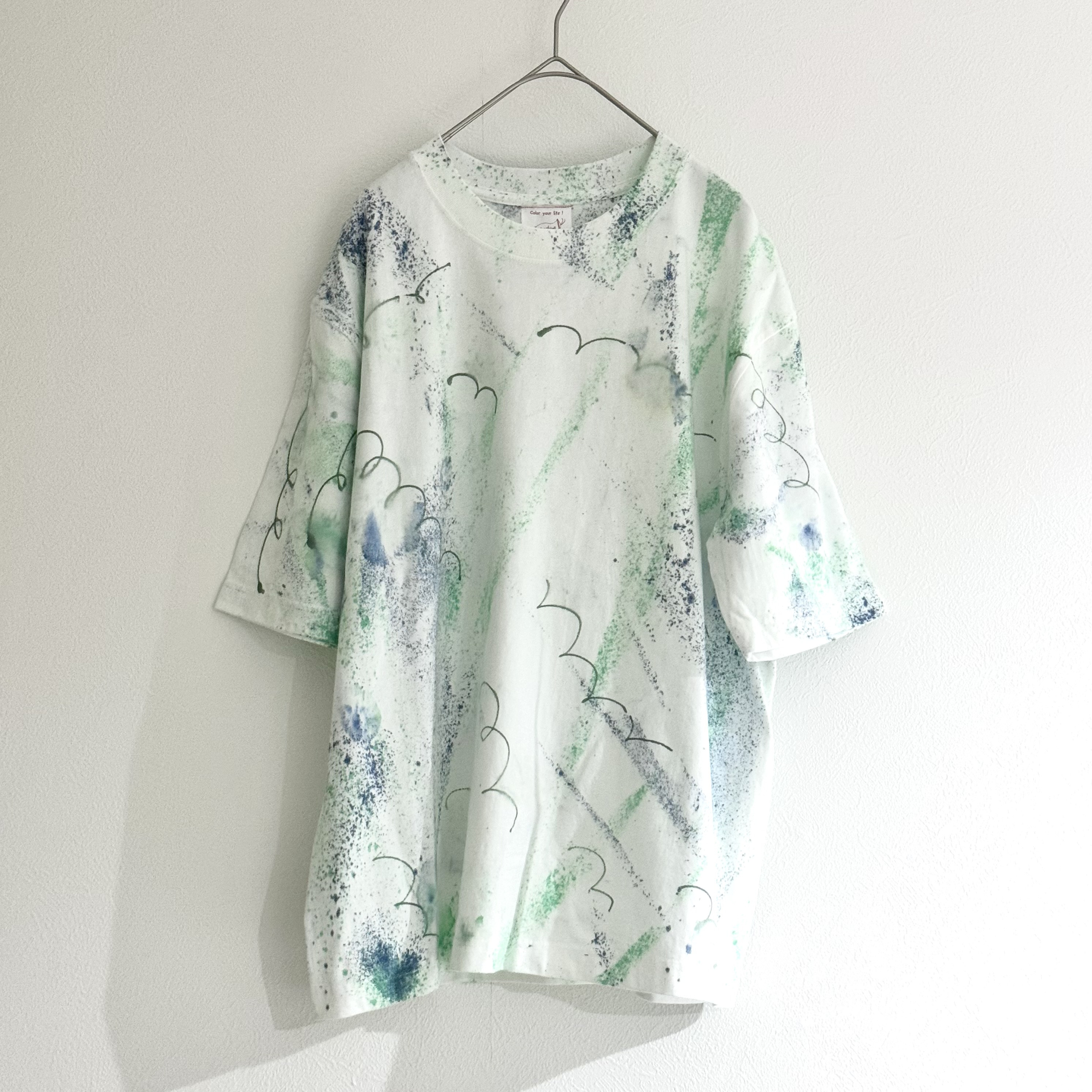 手染めTシャツ / ゆったりシルエット ユニセックスSサイズ