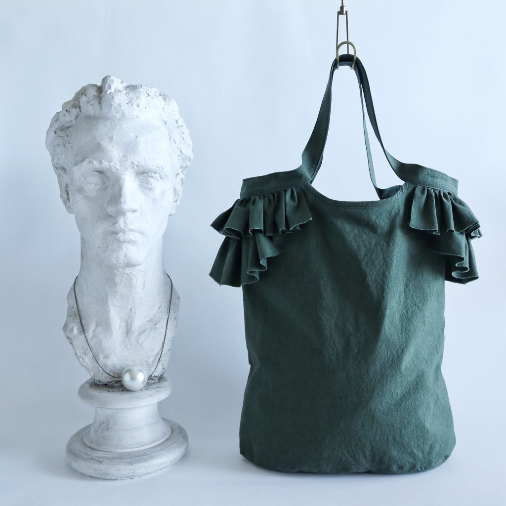 bucket bag　(dark green)