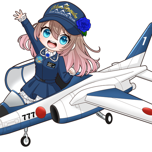 ブルーインパルス・オリジナルキャラクター♡パイロットのブルーローズ