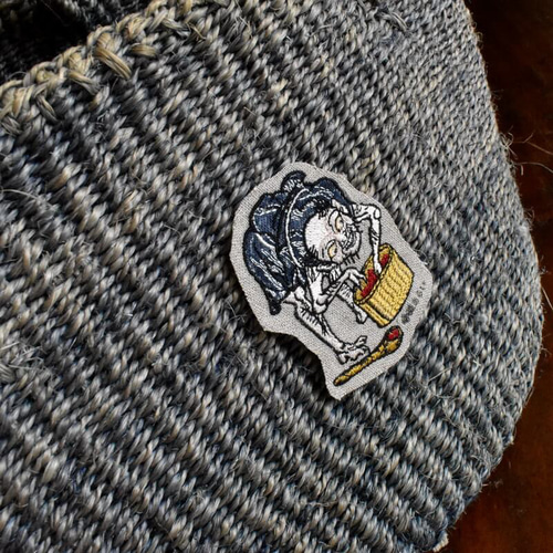 刺繍のあっぷりけ[ショキショキ音が聞こえてくるよッ小豆洗い]浮世絵の